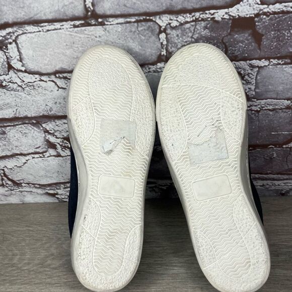 Freebird Dark Blue and Light Tan lace up sneakers shoes women sz 5M US/35EU - Picture 12 of 13